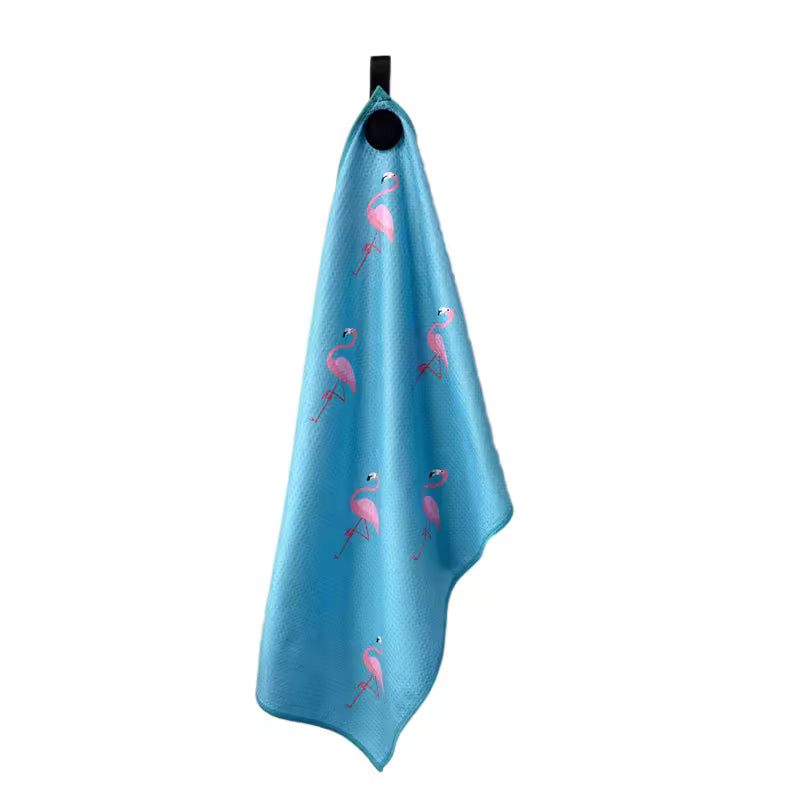 Golf Towel - Flamingo