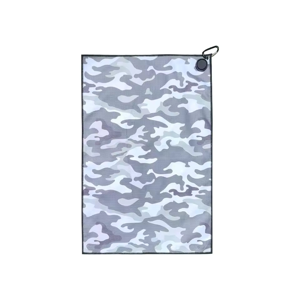 Golf Towel - Camouflage Grey