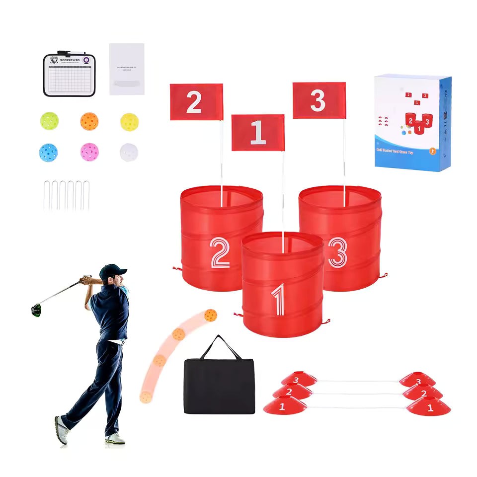Portable 3-Hole Backyard Chipping Set - kit overview