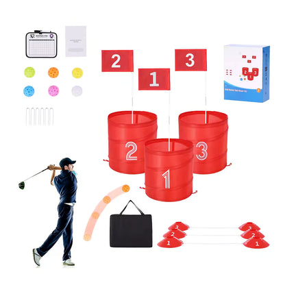 Portable 3-Hole Backyard Chipping Set - kit overview