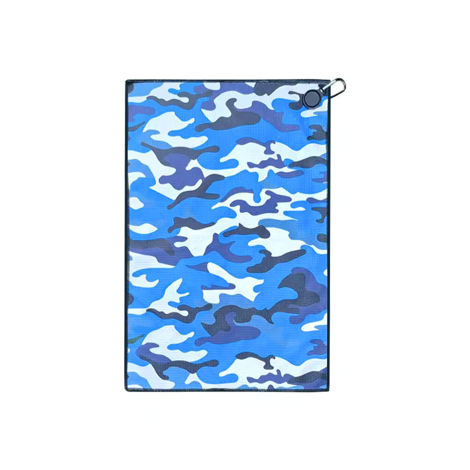 Golf Towel - Camouflage Blue